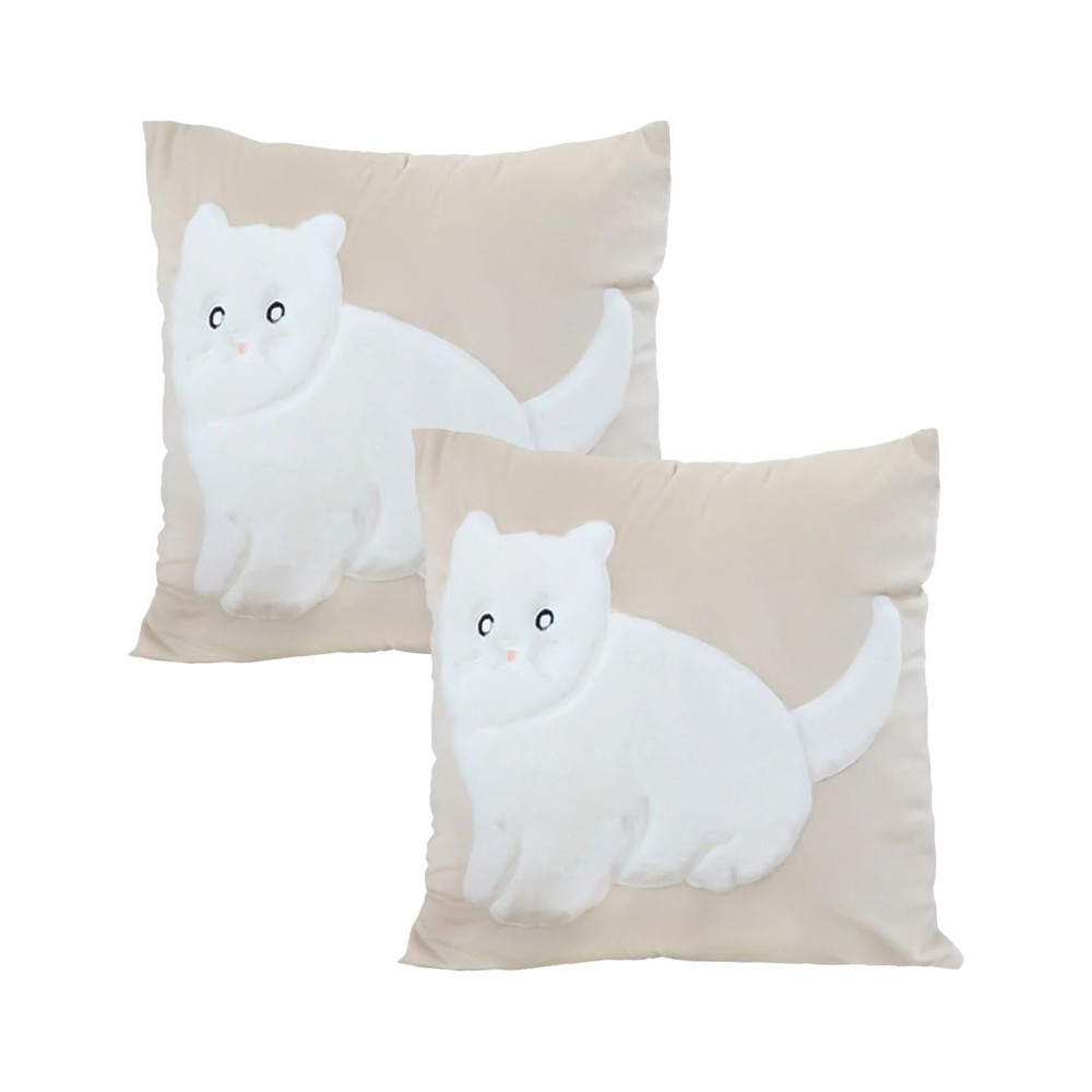 SOGA 2X 45cm Adorable Cat Silhouette Pillowcase 1