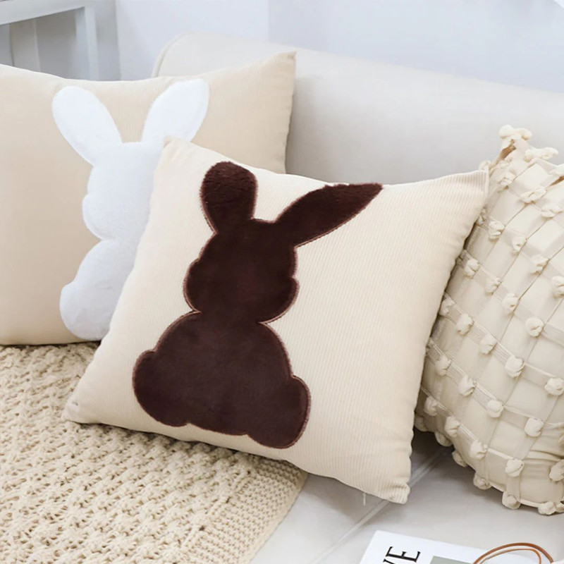 SOGA 2X 45cm Bunny Silhouette Pillowcase 6