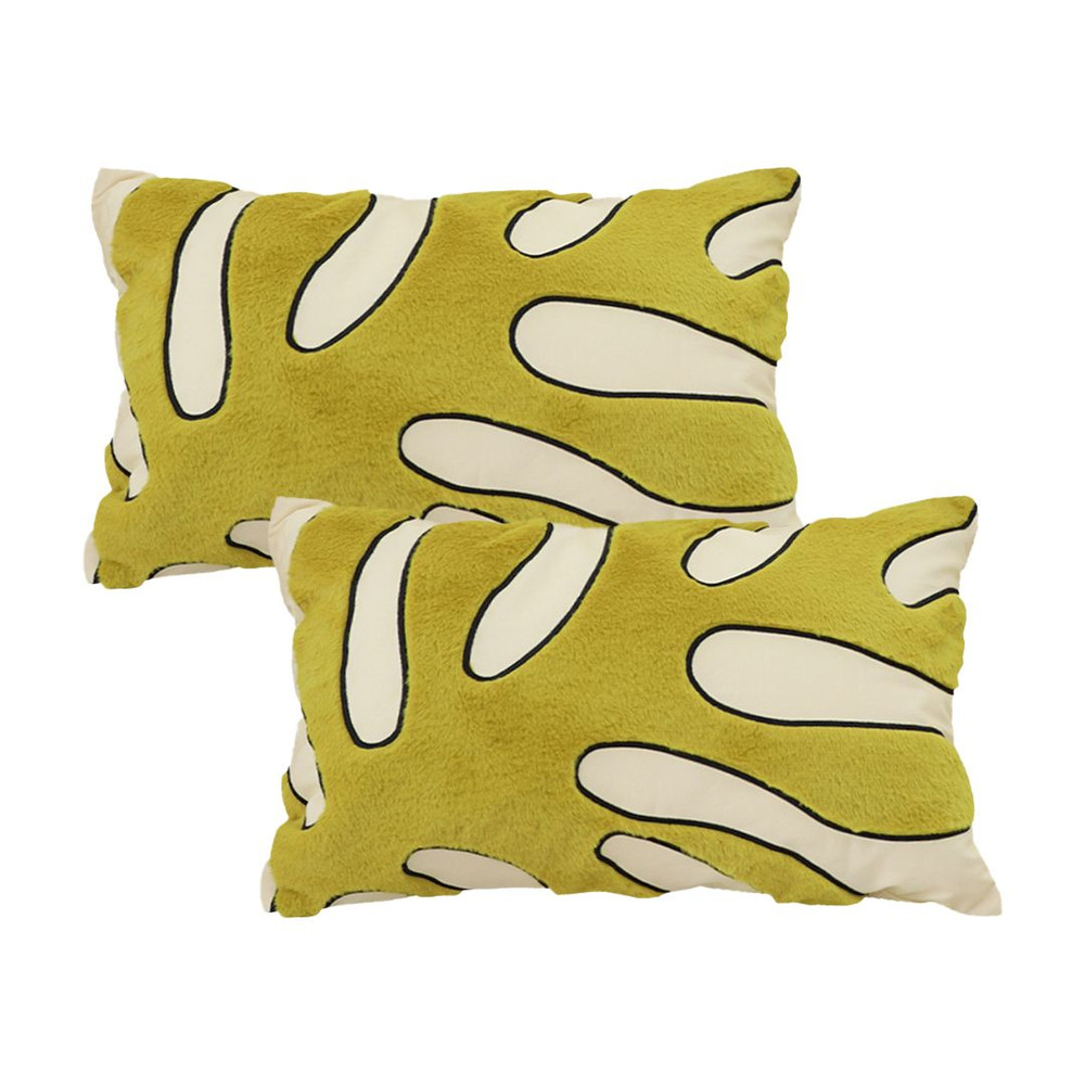 SOGA 2X 38x60cm Coral Branch Pillowcase Yellow 6