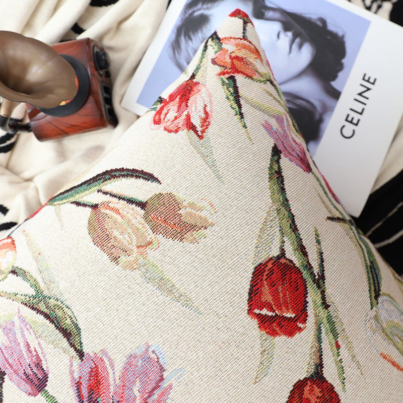 SOGA 2X 45cm Botanical Floral Pillowcase Light 3