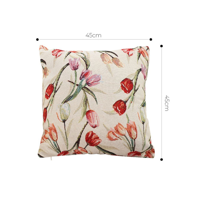 SOGA 2X 45cm Botanical Floral Pillowcase Light 5