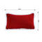 SOGA 2X 30x50cm Luxe Burgundy Textured Lumbar Pillow Cover 4