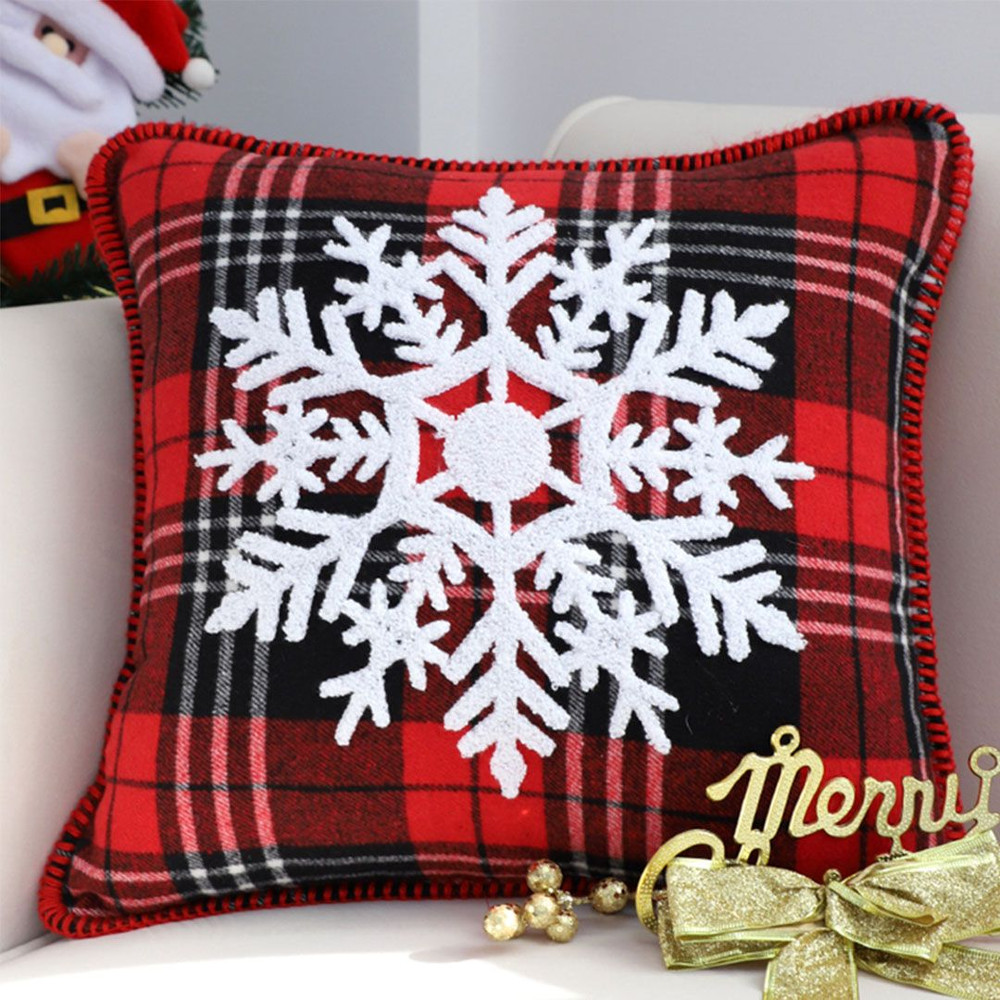 SOGA 2X 45cm Holiday Snowflake Pillowcase 0