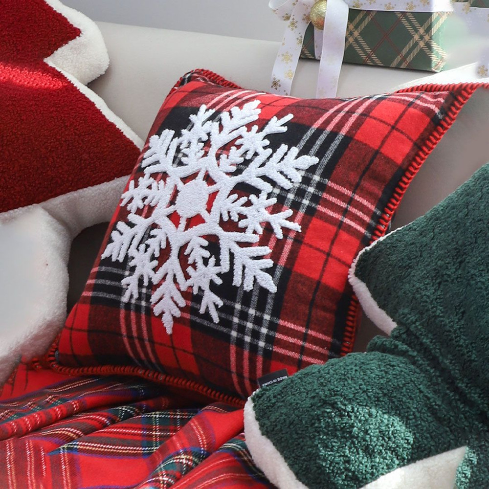 SOGA 2X 45cm Holiday Snowflake Pillowcase 3