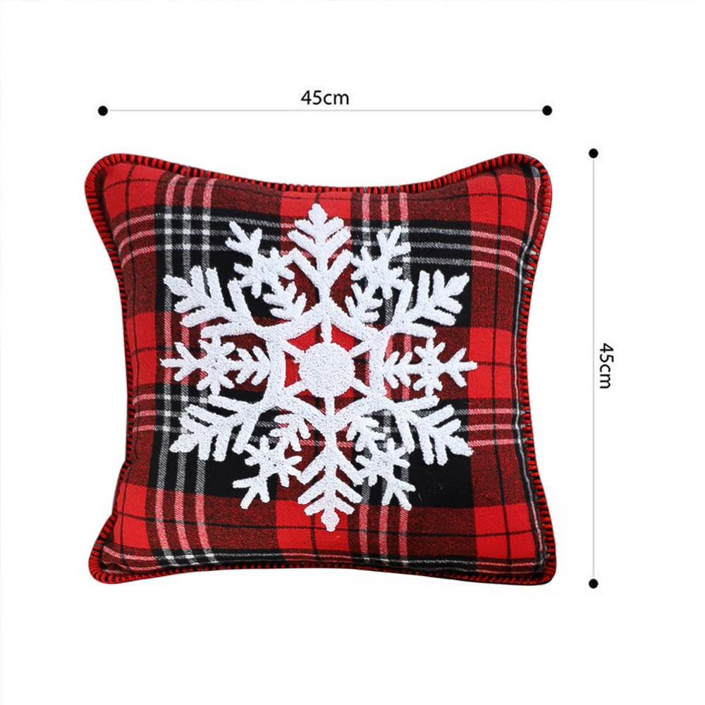 SOGA 2X 45cm Holiday Snowflake Pillowcase 4