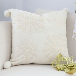 soga 2x 45cm classic cream holiday pillowcase