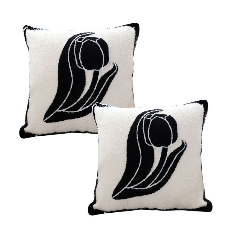 SOGA 2X 45cm Abstract Swan Pillowcase 1