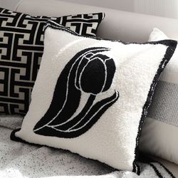 soga 2x 45cm abstract swan pillowcase