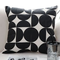 soga 2x 45cm modern geometric circles pillowcase