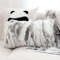SOGA 2X 30x50cm Luxury Faux Fur Pillowcase GrayWhite 3