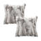 SOGA 2X 45cm Premium White Faux Fur Pillowcase 1