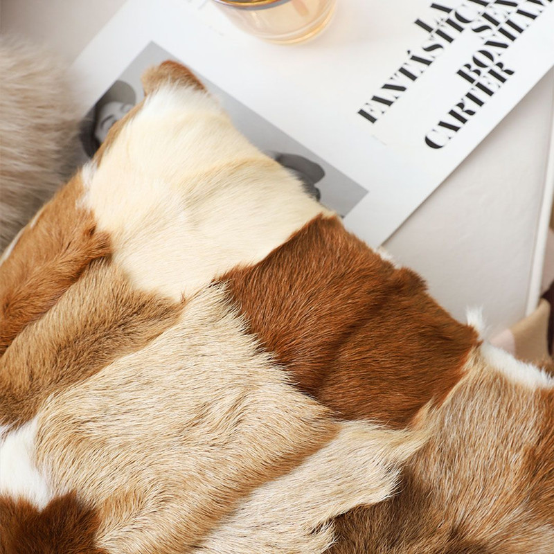 SOGA 2X 45cm Cowhide Patchwork Pillowcase 5