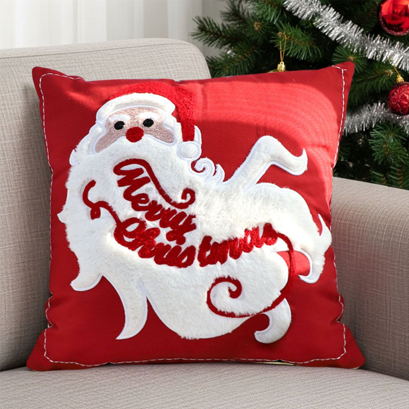 SOGA 2X 45cm Classic Santa Claus Christmas Pillowcase 3