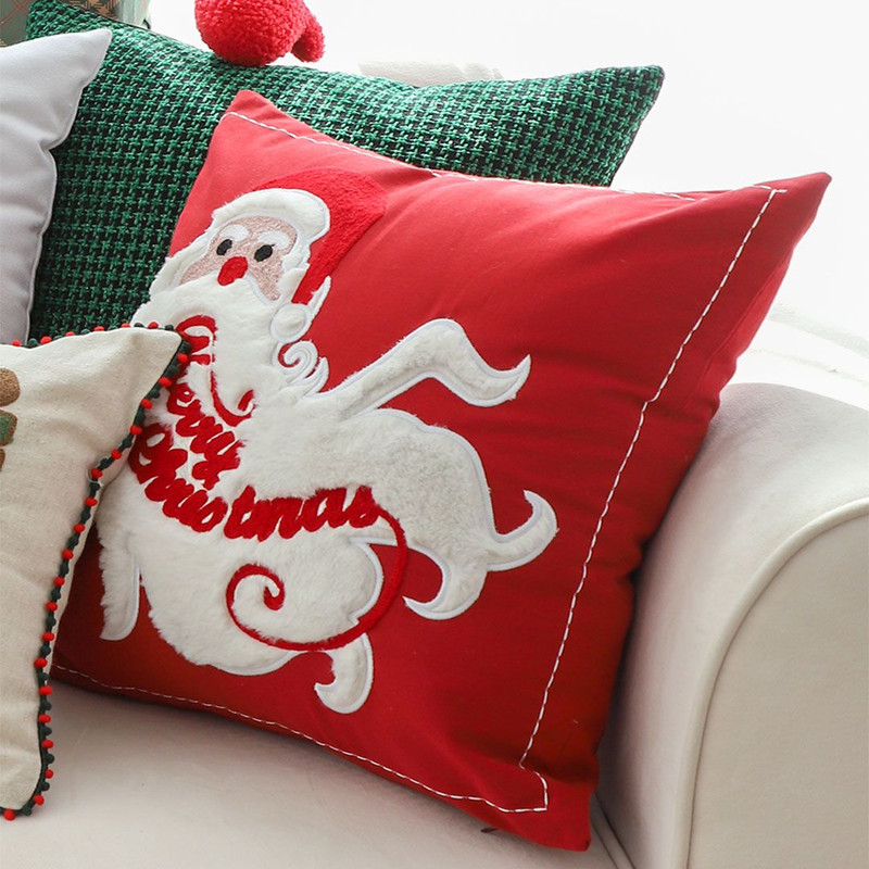 SOGA 2X 45cm Classic Santa Claus Christmas Pillowcase 4