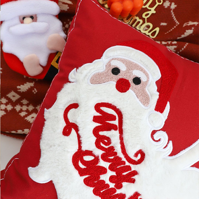 SOGA 2X 45cm Classic Santa Claus Christmas Pillowcase 6