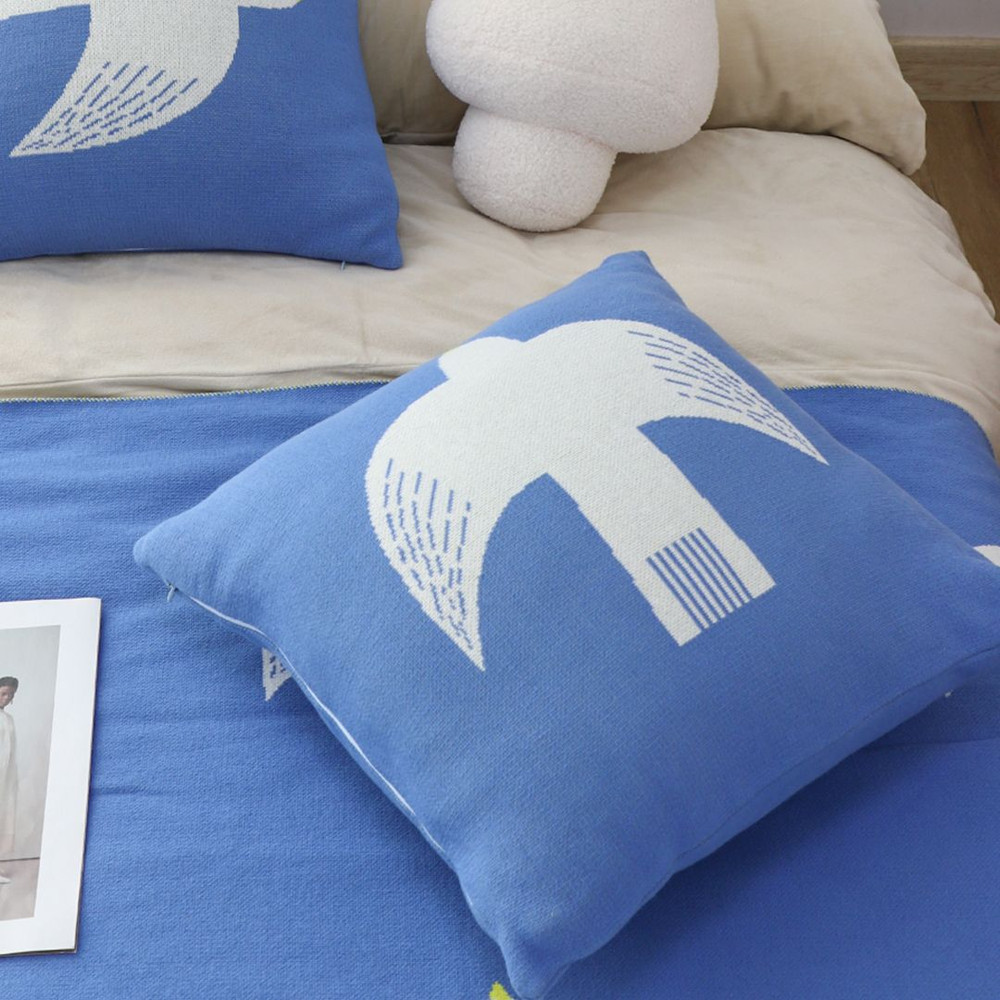 SOGA 2X 45cm Classic Blue Dove Christmas Pillowcase 3