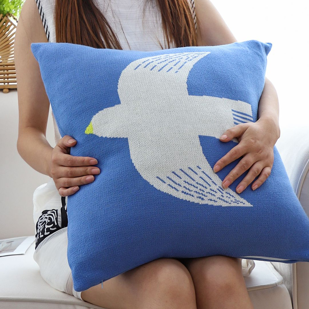 SOGA 2X 45cm Classic Blue Dove Christmas Pillowcase 6