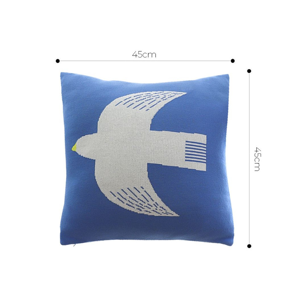 SOGA 2X 45cm Classic Blue Dove Christmas Pillowcase 2