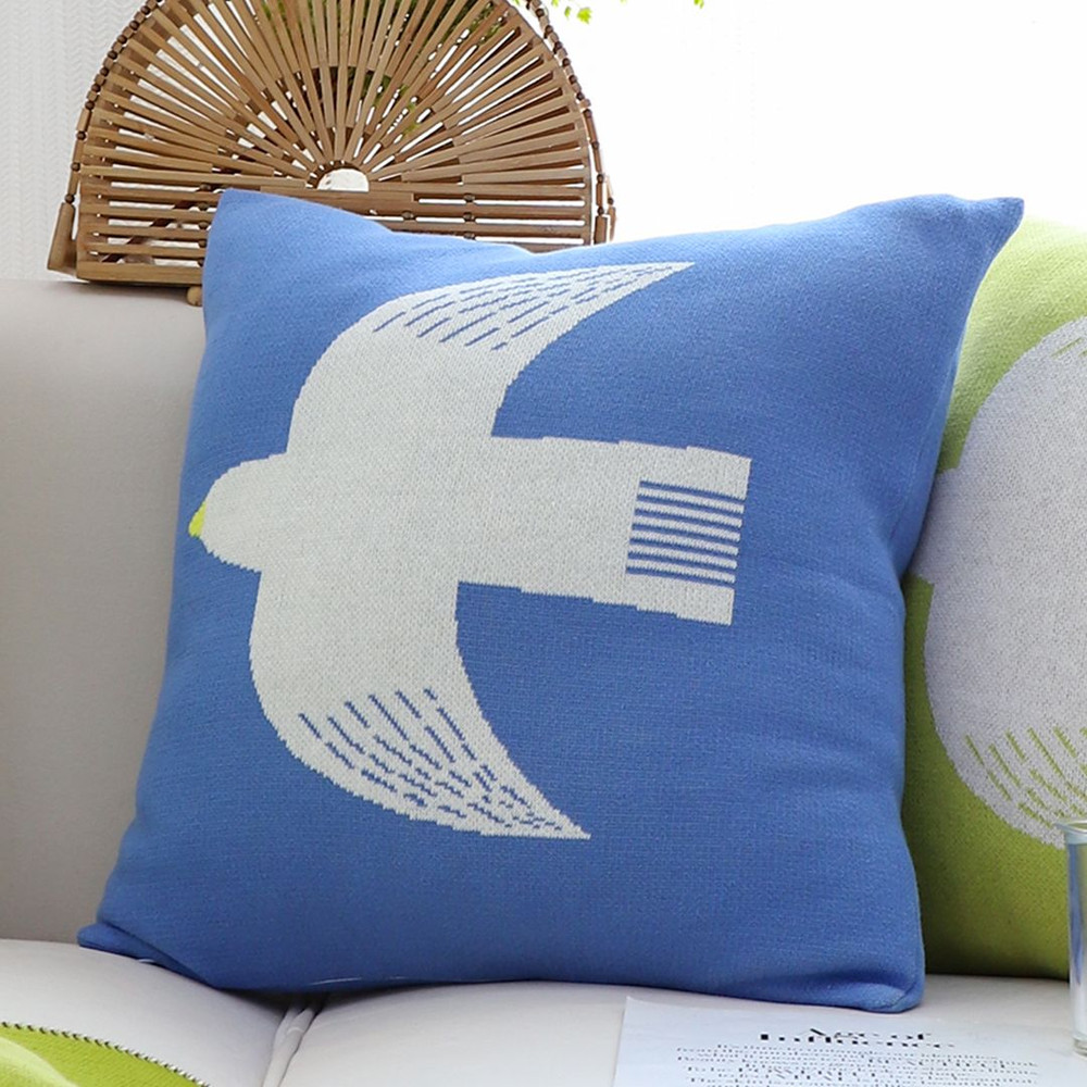 SOGA 2X 45cm Classic Blue Dove Christmas Pillowcase 0