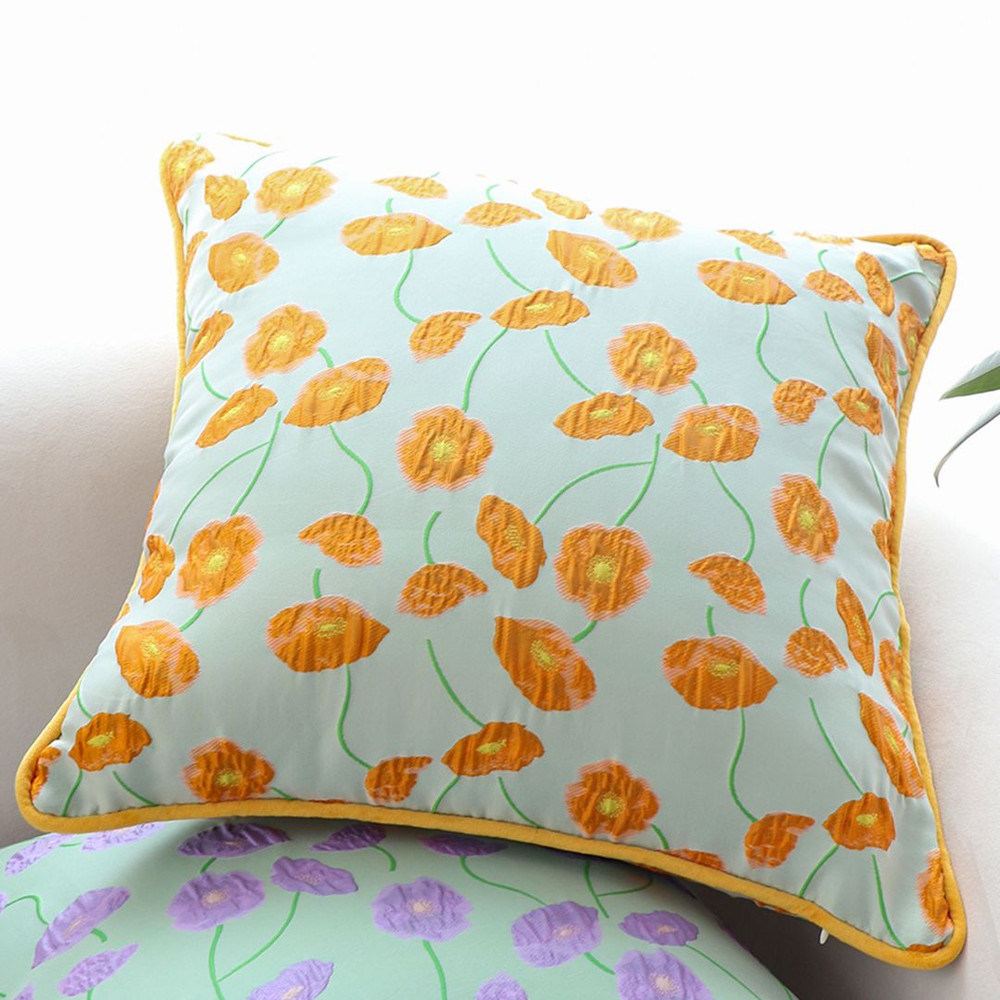 SOGA 2X 45cm Orange Floral Dream Pillowcase 4