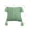 SOGA 2X 45cm Sage Chevron Tassel Pillowcase 5