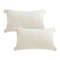 SOGA 2X 30x50cm Ivory Sherpa Lumbar Pillow With Tassel Details 1