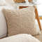 SOGA 2X 45cm Warm Beige Boucle Comfort Pillowcase 3