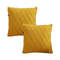 SOGA 2X 45cm Sunshine Yellow Diamond Knit Pillowcase 1
