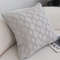 SOGA 2X 45cm Light Gray Diamond Knit Pillowcase 3