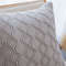 SOGA 2X 45cm Light Gray Diamond Knit Pillowcase 6