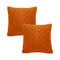 SOGA 2X 45cm Burnt Orange Diamond Knit Pillowcase 1