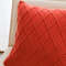 SOGA 2X 45cm Classic Red Diamond Knit Pillowcase 4