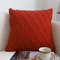 SOGA 2X 45cm Classic Red Diamond Knit Pillowcase 0