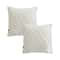SOGA 2X 45cm Cream Cable Knit Diamond Pattern Pillow Cover 1