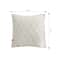 SOGA 2X 45cm Cream Cable Knit Diamond Pattern Pillow Cover 5