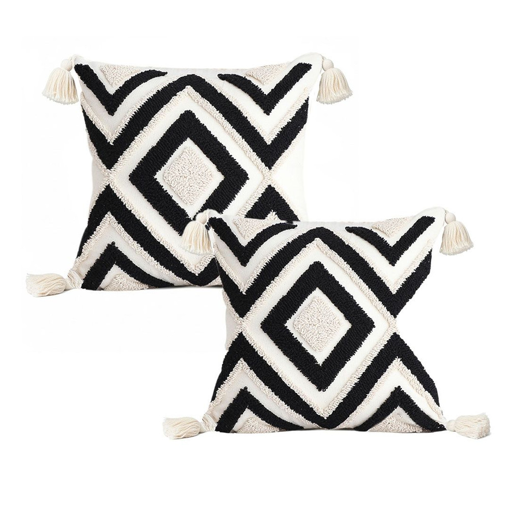 SOGA 2X 45cm Bold Tribal Geometry Pillowcase 1