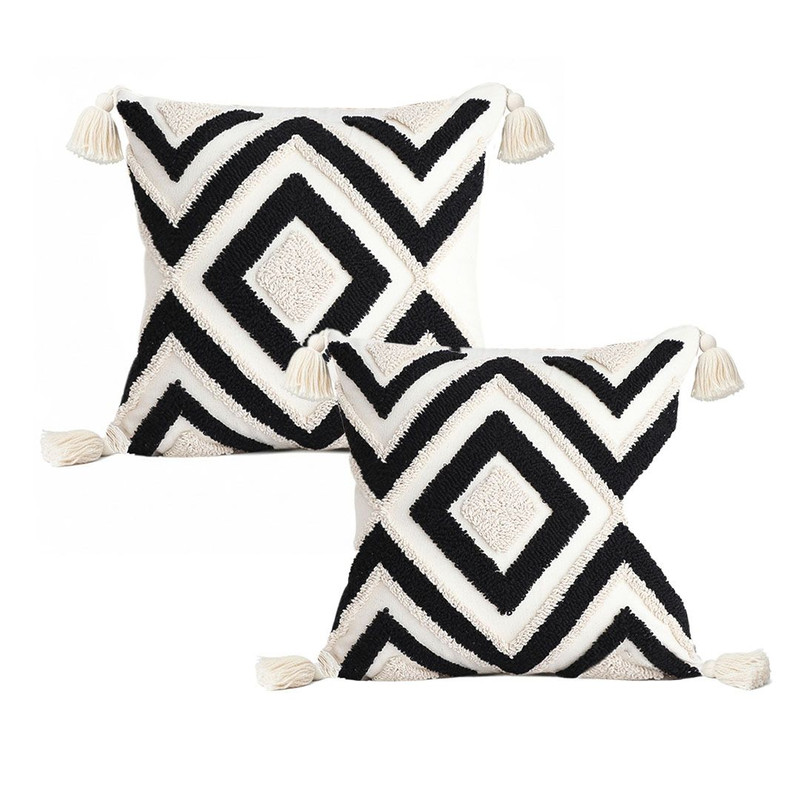 SOGA 2X 45cm Bold Tribal Geometry Pillowcase 1