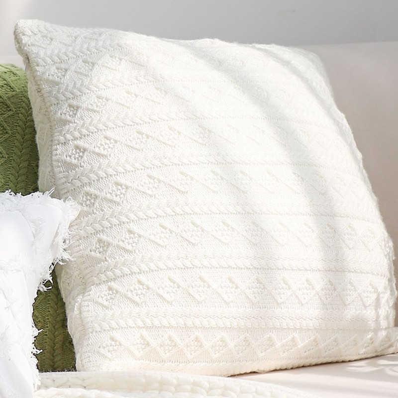 SOGA 2X 45cm Cable Knit Pure Pillowcase 4