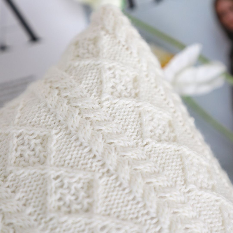 SOGA 2X 45cm Cable Knit Pure Pillowcase 5