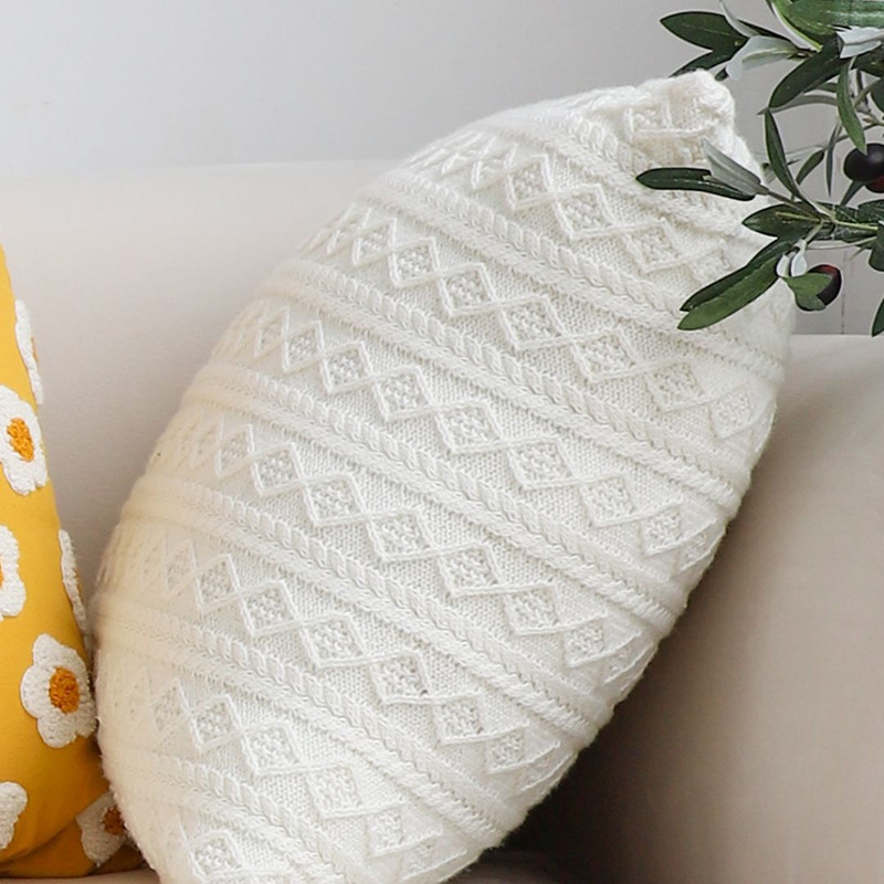 SOGA 2X 45cm Cable Knit Pure Pillowcase 6