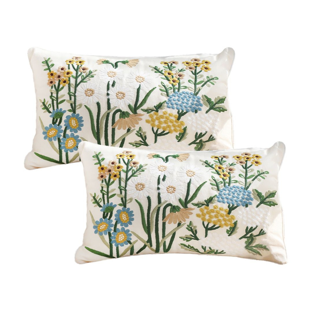 SOGA 2X 30x50cm Botanical Meadow Pillowcase 1