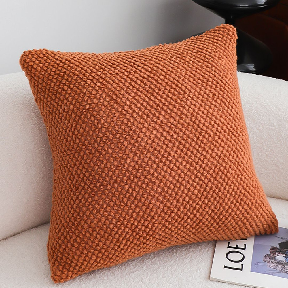 SOGA 2X 45cm Textured Terracotta Pillowcase 5