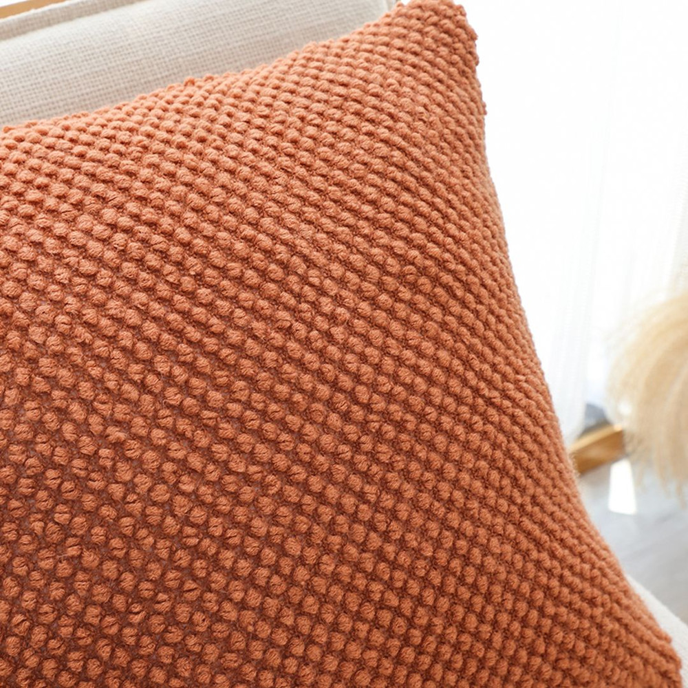 SOGA 2X 45cm Textured Terracotta Pillowcase 6
