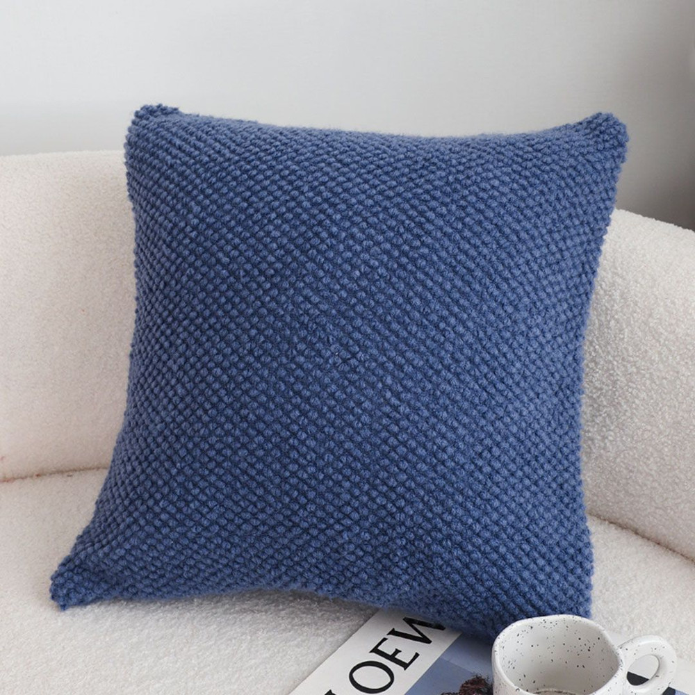 SOGA 2X 45cm Textured Navy Pillowcase 0