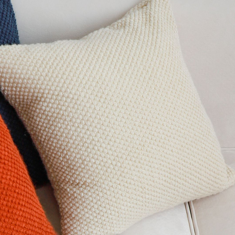 SOGA 2X 45cm Textured Cream Pillowcase 4