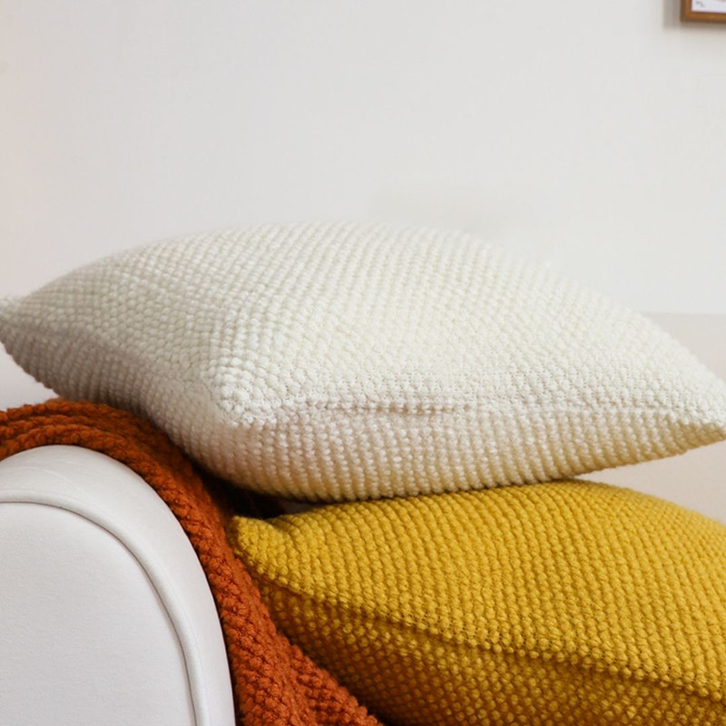 SOGA 2X 45cm Textured Cream Pillowcase 5