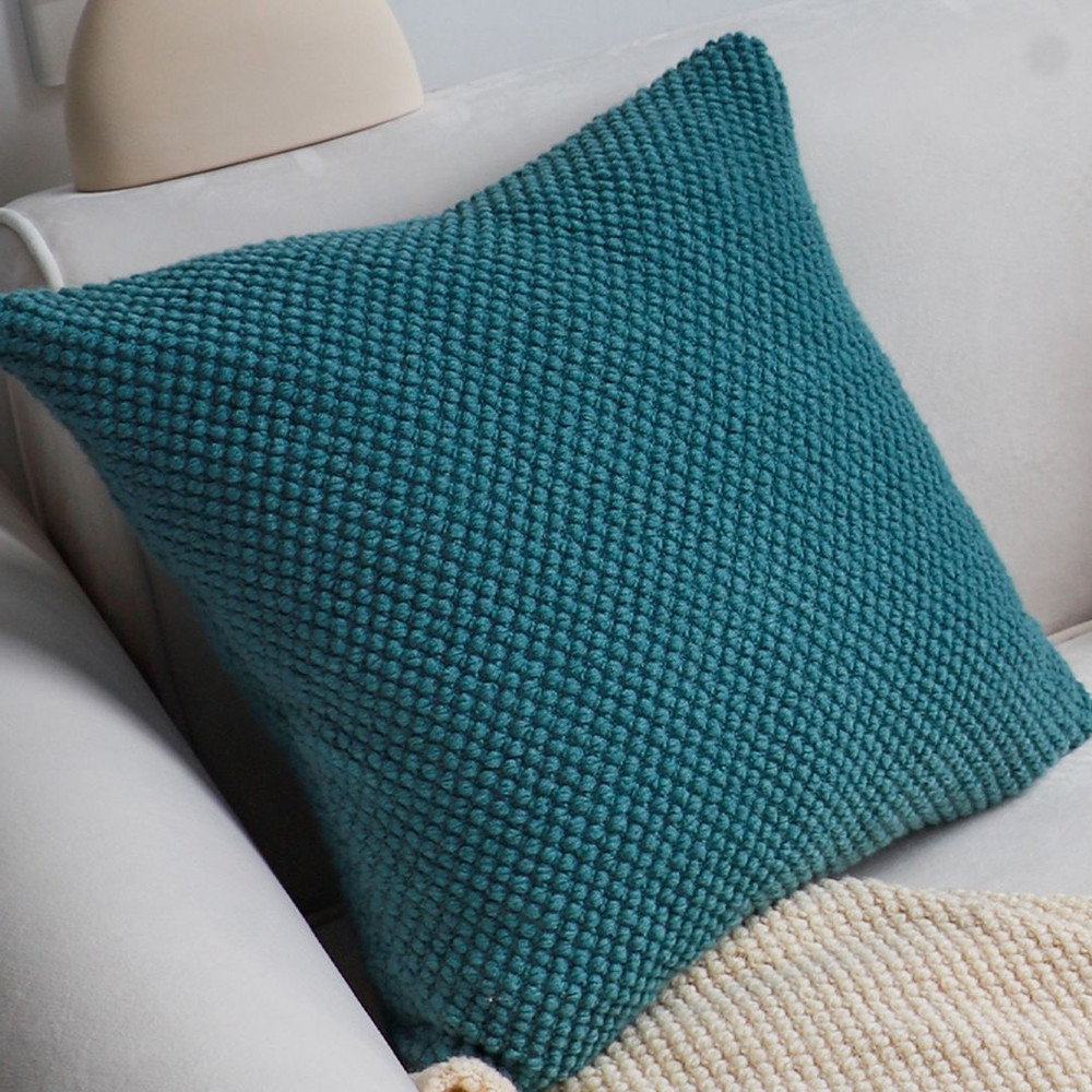 SOGA 2X 45cm Textured Teal Pillowcase 6