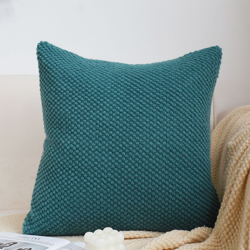 SOGA 2X 45cm Textured Teal Pillowcase 0