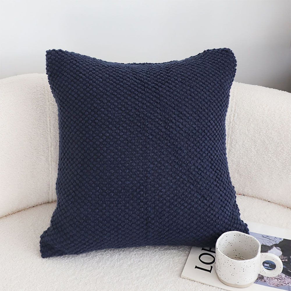 SOGA 2X 45cm Textured Midnight Pillowcase 0