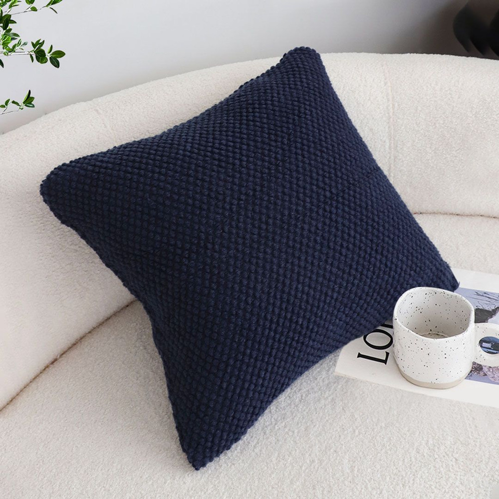 SOGA 2X 45cm Textured Midnight Pillowcase 3